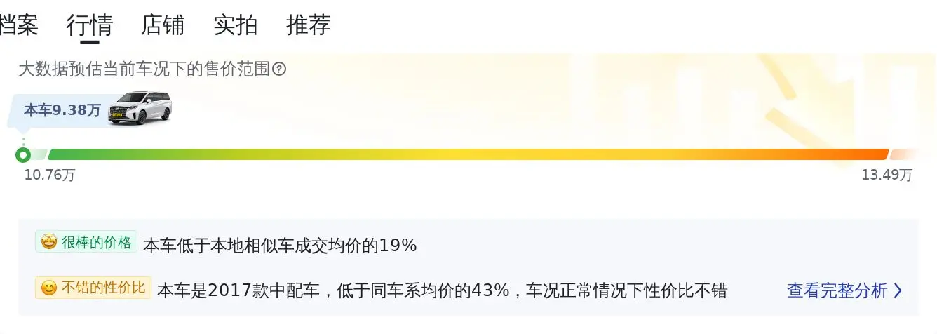 9.38万买二手别克GL8，7座大空间，家用商用都合适